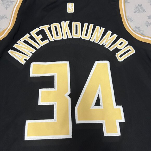NBA Giannis Antetokounmpo Milwaukee Bucks Nike Dri Fit #34 Jersey - Picture 3 of 6